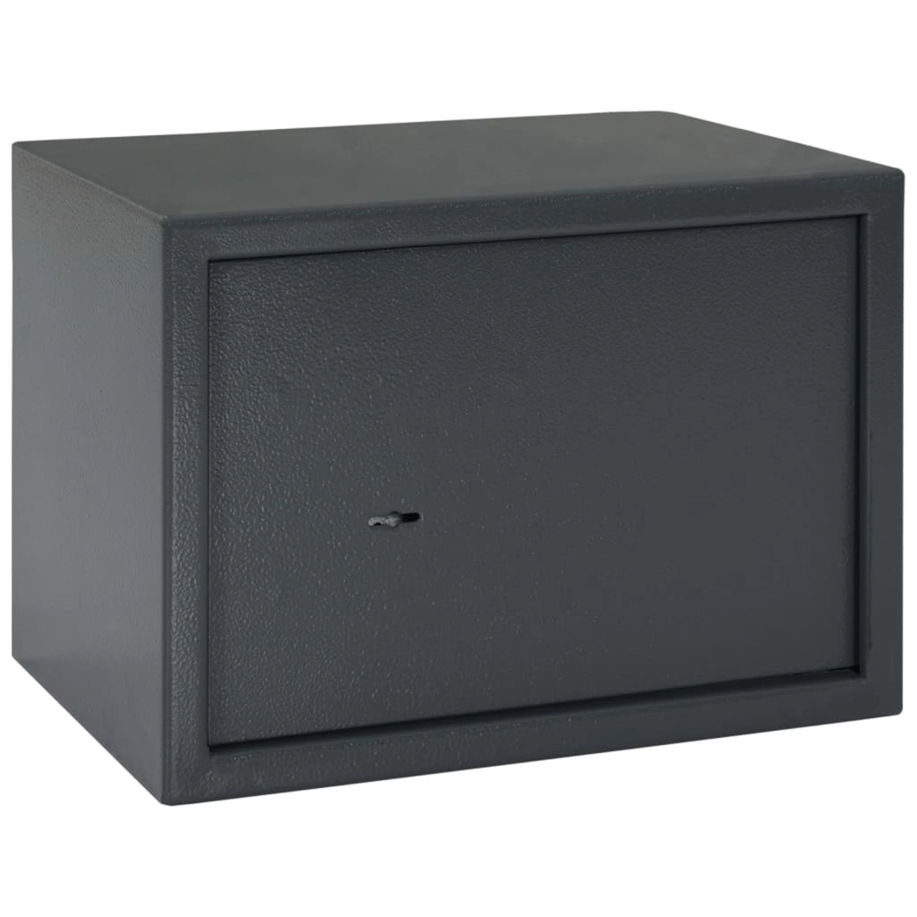 Cassaforte con Lucchetto Grigio Scuro 25x35x25 cm Acciaio