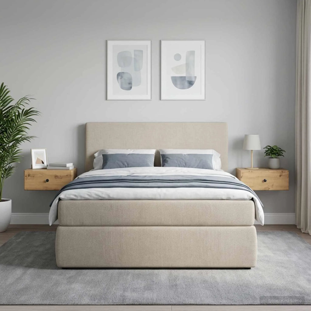 Mobiletto da notte a muro con cassetto 2 pcs Rovere Artigianale 899144