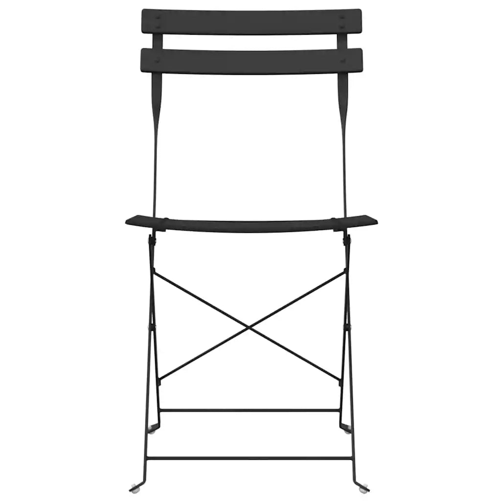 Sedia Pieghevole da Giardino 2 pz | Sedie da Esterno Antracite 42 x 46 x 82cm