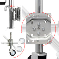 Servotimone con ruota 540 kg Ruotino per carrello appendice con staffa di montaggio