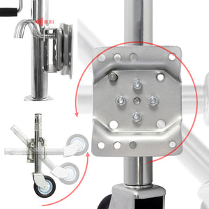 Servotimone con ruota 540 kg Ruotino per carrello appendice con staffa di montaggio