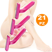 Trade Shop - Lamette Doppia Lama Bilama Donna Per Depilazione Gambe Ascelle Rasoio Usa Getta -