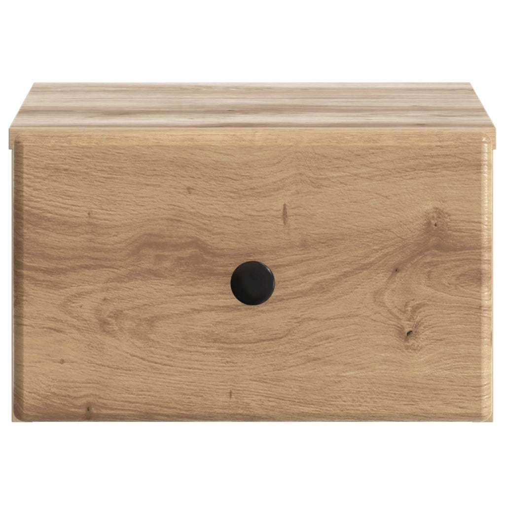 Mobiletto da notte a muro Rovere Artigianale 34,5 x 33 x 20 cm 899123