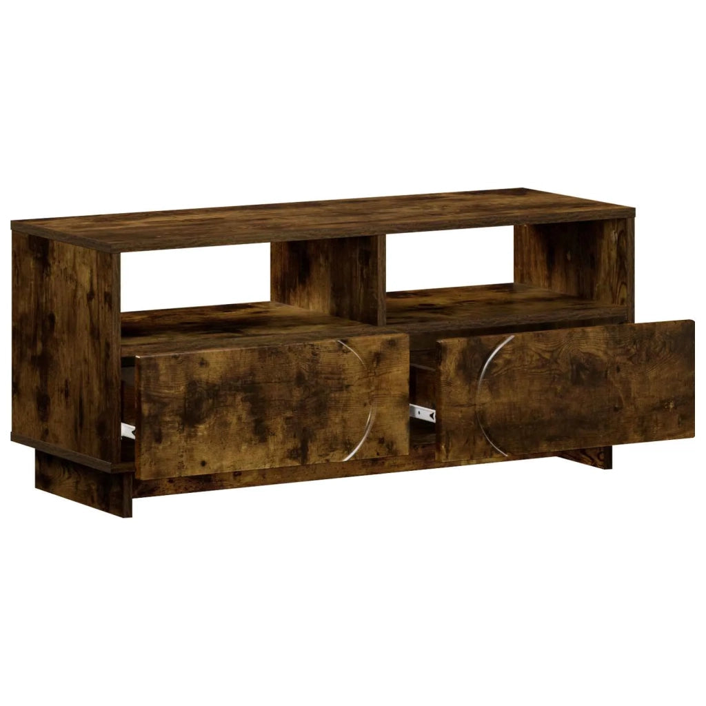 Supporto TV 90 x 34,5 x 40 cm Rovere Fumo Legno ingegnerizzato 8011473