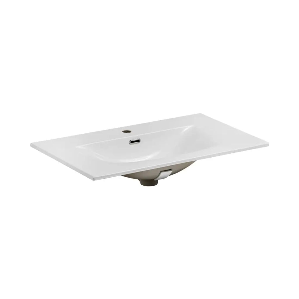 Set da bagno ICON: mobiletto sotto lavabo 60cm cachemire + lavabo incassato bianco