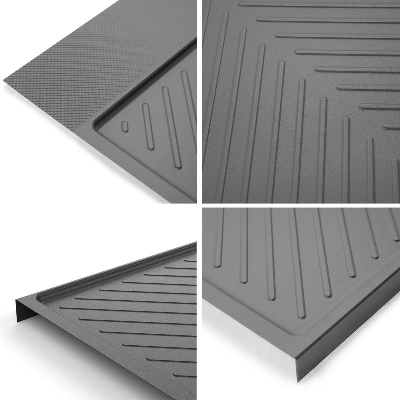 Sistema angolare articolato estraibile Harmony per mobile da cucina, Destra/Sinistra, Acciaio e Legno, Grigio antracite