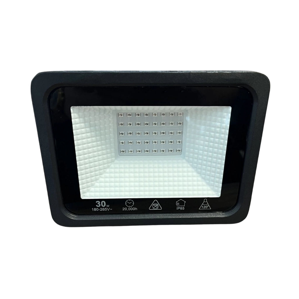 Faro Led Flood Slim Red 30W 2850 Lumen Rosso 90LM/W AC 220V 50Hz Nero IP65