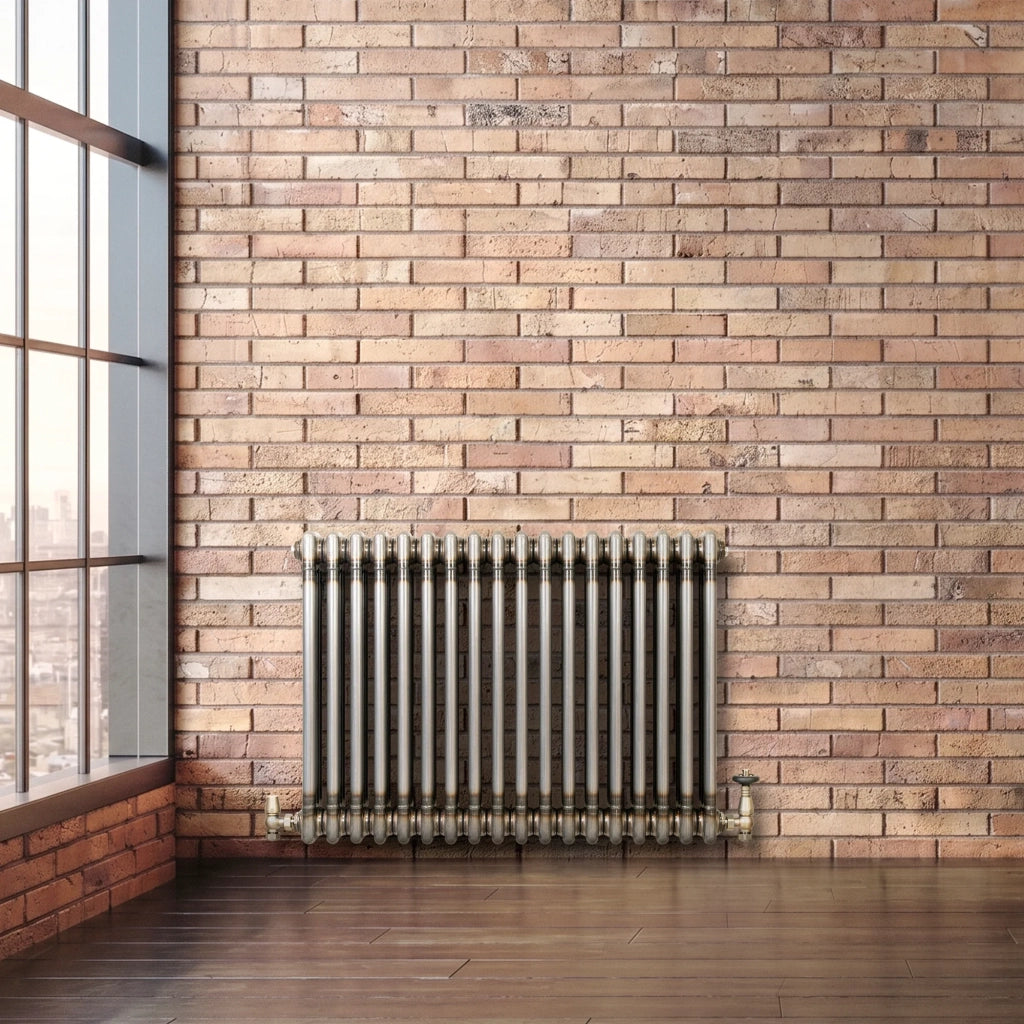 Radiatore 3 Colonne Orizzontale Metallo Grezzo 600x830 mm