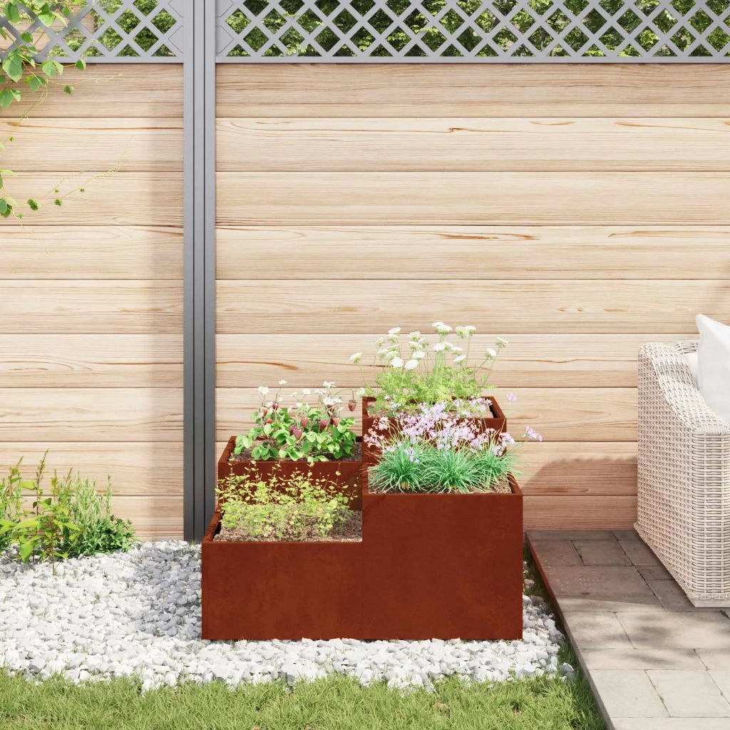 Vaso da giardino Ruggine 100 x 100 x 48 cm 865854