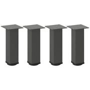 Gambe per tavolino 4 pz Antracite 42-44 cm Acciaio 4012466