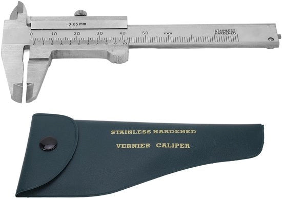 Misuratore Digitale con Scala di 0-50 mm - Acciaio Inossidabile - Misuratore Portatile - Misurazioni Interna/Esterna - 4 Modi di Misura - Misuratore Compattabile e Versatile