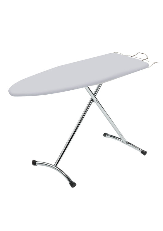 Asse da Stiro Salvaspazio Relax 123x39 cm Gambe Doppie Altezza Regolabile in Acciaio