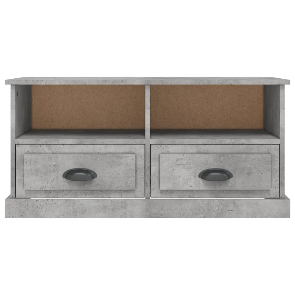 Mobile Porta TV-Mobile per TV-Credenza TV Grigio Cemento 93x35,5x45cm Legno Multistrato