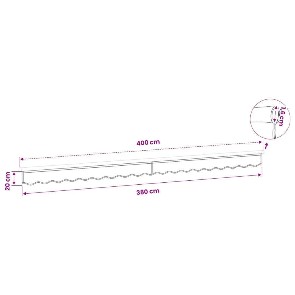 Sostituzione della mantovana per tenda Grigio Chiaro Poliestere 42000774