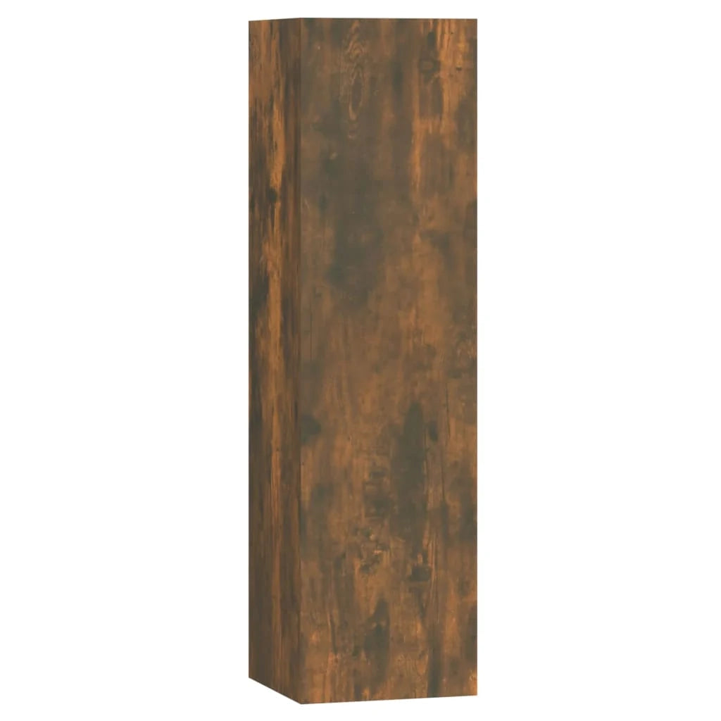 Set di mobili da 7 pezzi tra cui armadio credenza mobile TV set per soggiorno/camera da letto legno ingegnerizzato rovere affumicato finitura marrone 02_0025195