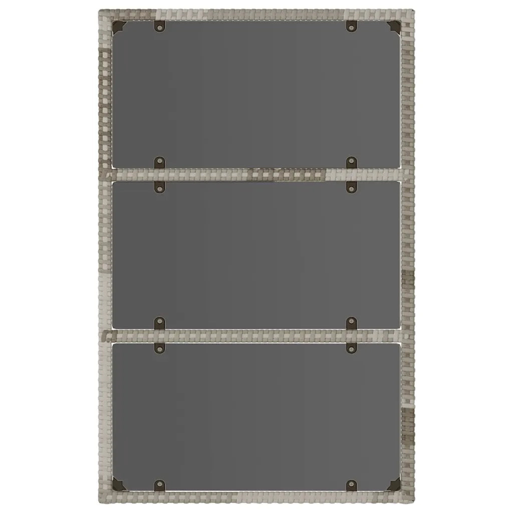 Set Divani da Giardino 6 pz con Cuscini in Polyrattan Grigio 319509