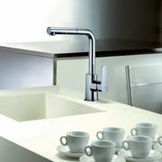 PAFFO miscelatore monocomando lavello con doccia estraibile Cromo