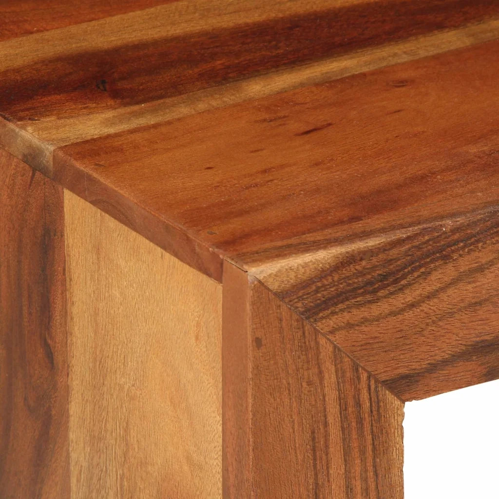 Tavolino 37x29x40 cm in Legno Massello di Acacia 4102377