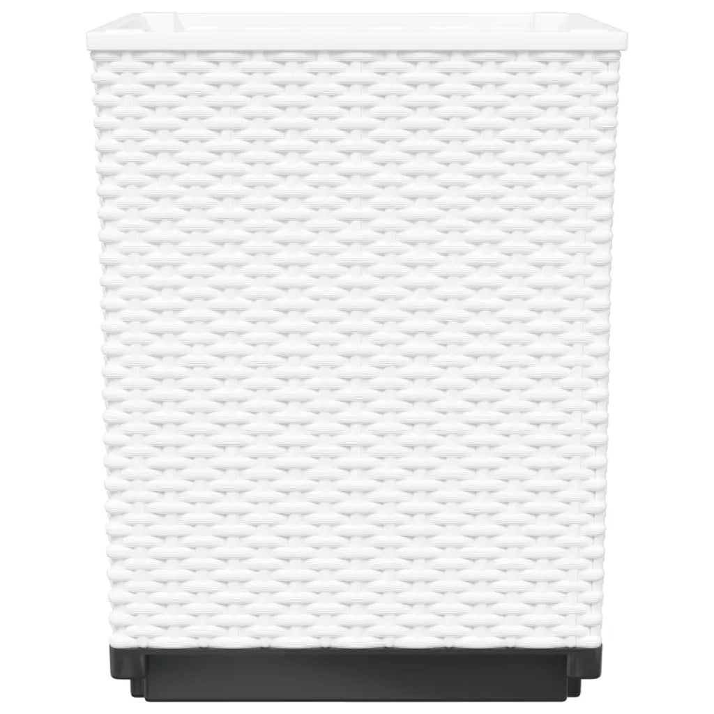 Fioriere 4 pz Bianche 30x30x37 cm in Polipropilene 364188