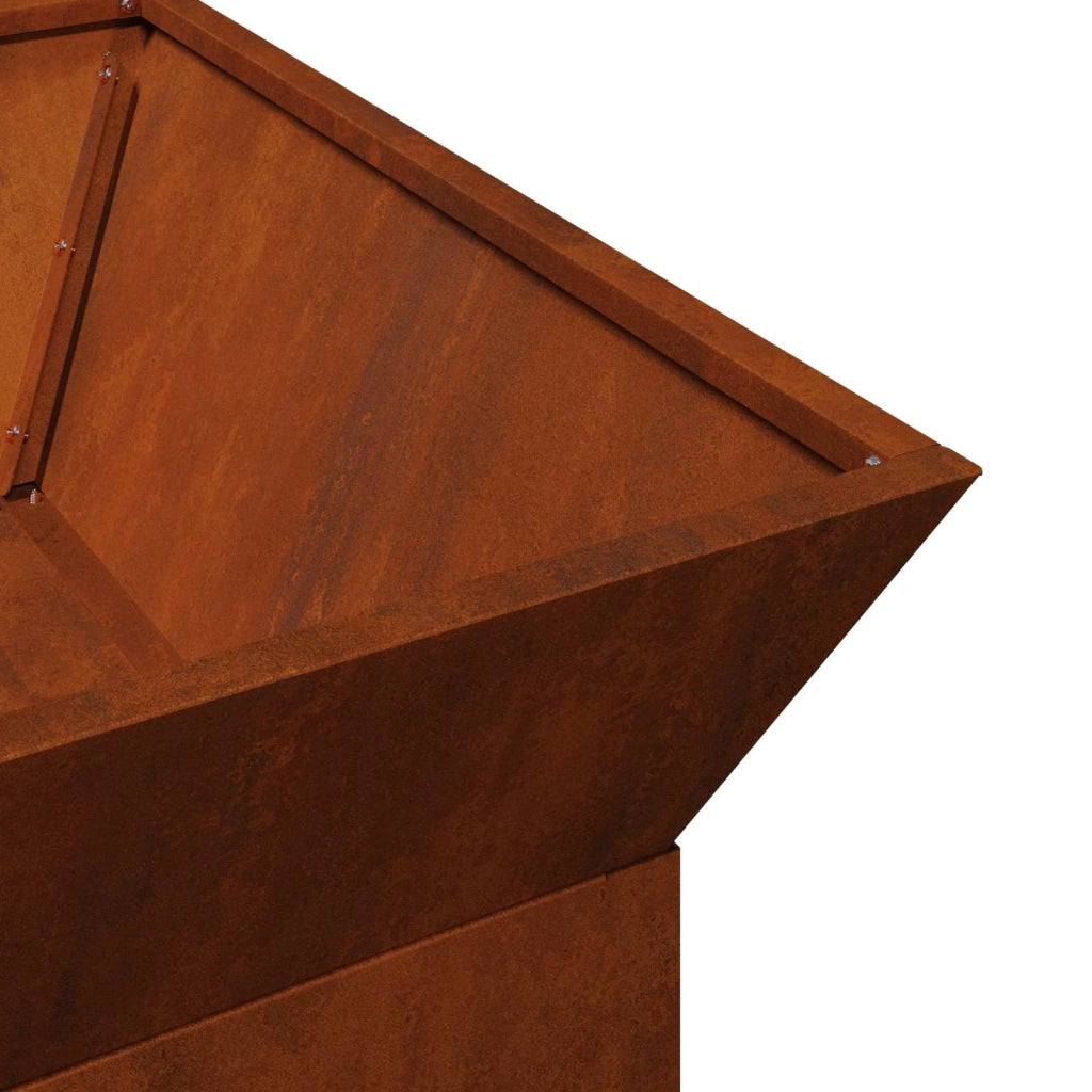 Focolare Ruggine 50 x 50 x 40 cm acciaio corten 874582