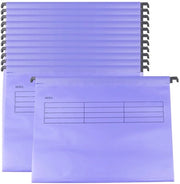 Archivio per A4 12 pezzi - Cartelle in polipropilene - Leggere/Resistenti - Cartelle con tasche per cartine e marker - per fino a 200 fogli di carta