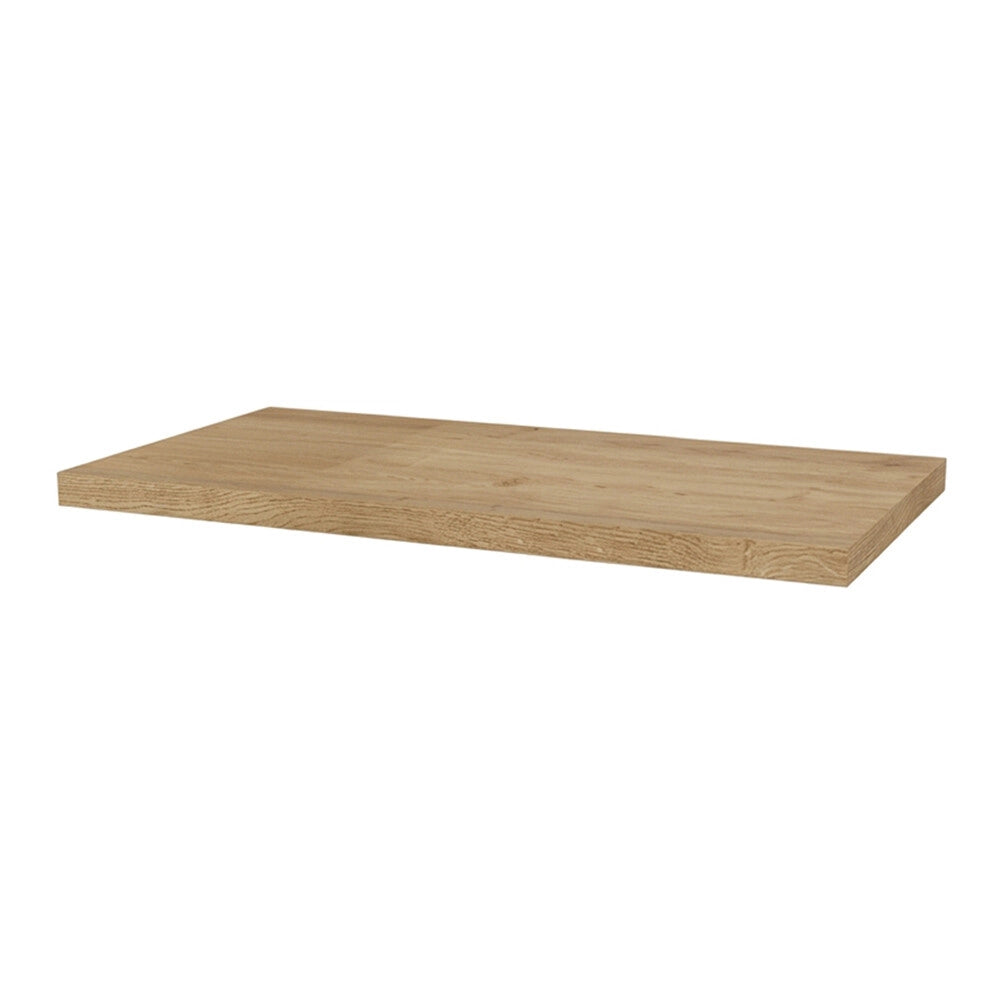 Mensolone bagno 100 cm in legno effetto rovere naturale Levia