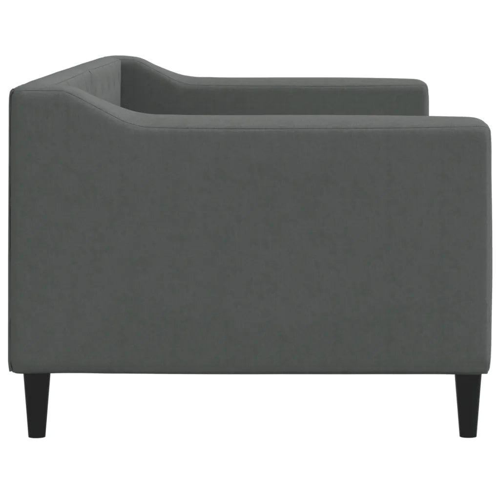 Letto da Giorno Grigio Scuro 80x200 cm in Tessuto