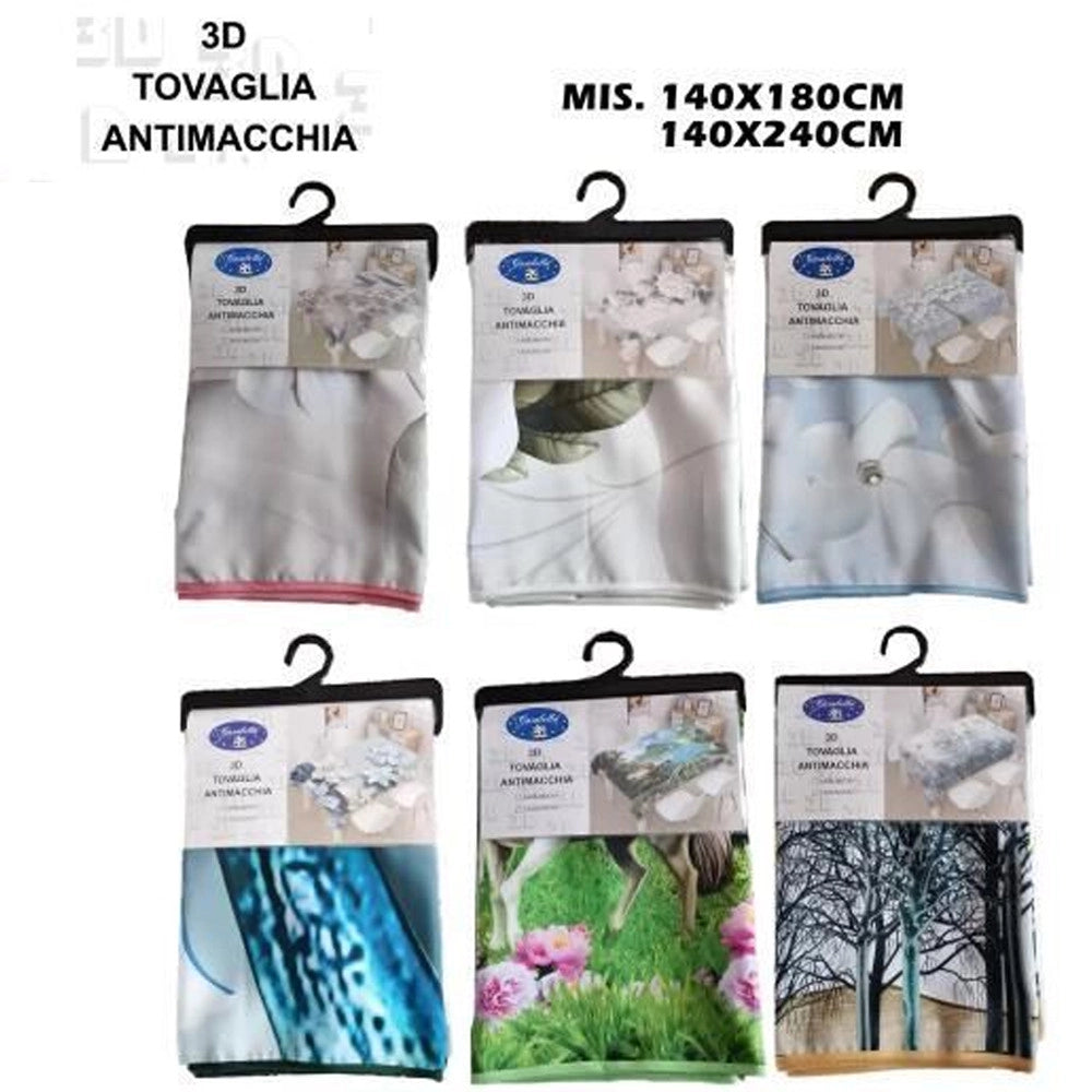 Trade Shop - Tovaglia Copritavola Antimacchia Vari Colorirettangolare 140x180 - 140x240 Cm -