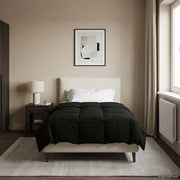 Duvet Estivo Trapuntato Nero 140 x 220 cm Microfibra 42025935