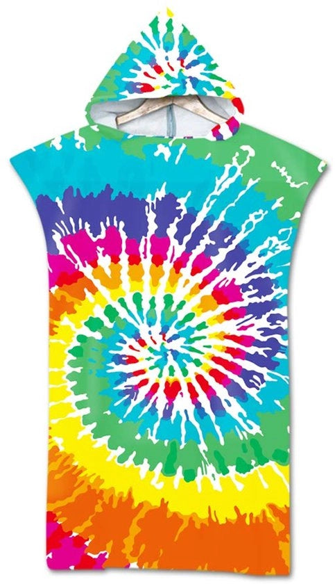 Pannolino per cambio, poncho da surf con cappuccio, asciugamano per bagno con cappuccio per adulti, lenzuolo da spiaggia, stampato, unico taglio, stile 3, 85 x 110 cm