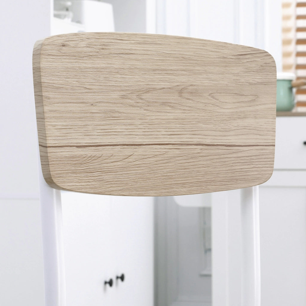 Set tavolo da pranzo con 2 sedie in MDF naturale