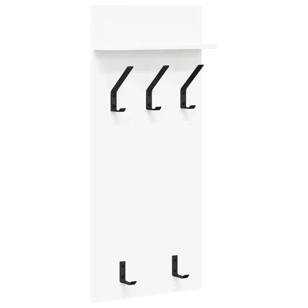 vidaXL Appendiabiti a muro Bianco 90 x 40 x 10 cm Legno multistrato