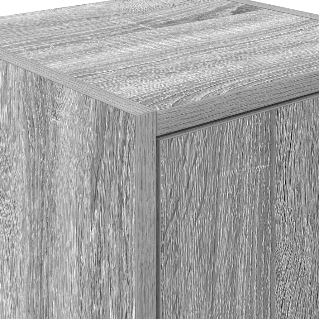 Pensili per Garage 2 pz Grigio Sonoma in Legno Multistrato 860618
