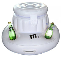 Porta Bevande con Porta Ghiaccio Gonfiabile Ø64x50 cm Bianco