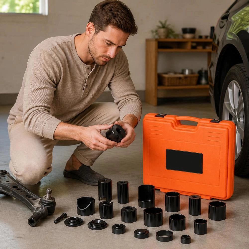 21-piece Ball Joint Puller Set, 520 X 430 X 90 Mm Universal Ball Joint Pressing Tool Set, Carbon Steel Automotive Tool Set With Case, Ball Joint Puller
