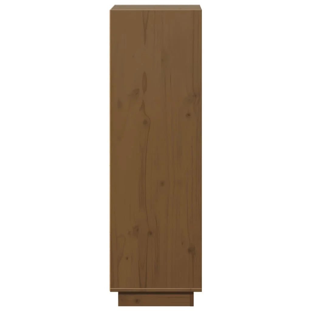 Buffet credenza cassettiera armadio mobile contenitore organizer cucina soggiorno salotto alto 37 x 34 x 110 cm legno di pino massiccio marrone 02_0034753