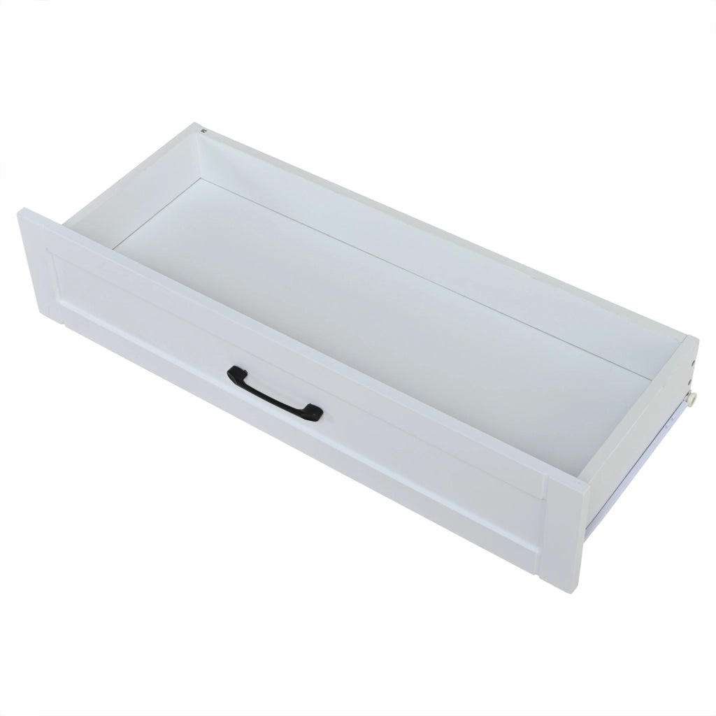 Parete TV 180x40x50cm - Zephmum - Set completo con 4 armadi e 1 cassetto, bianco