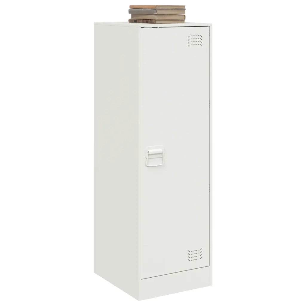 Credenza Bianca 34,5x39x107 cm in Acciaio