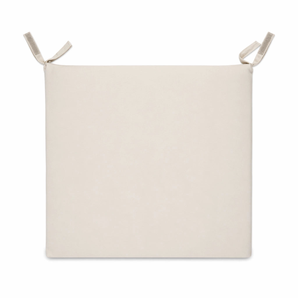 Cuscino seduta per sedia 45x47cm con velcro in poliestere – Avorio