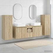 Set di mobili per il bagno 5 pz Rovere Sonoma 3405995