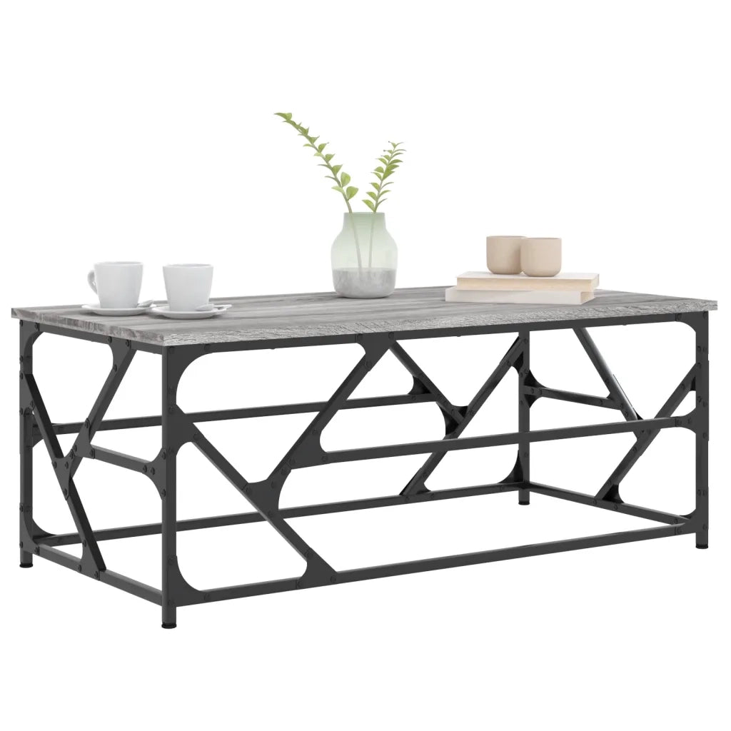 Tavolino da Salotto grigio sonoma 100x50x40cm Legno Multistrato