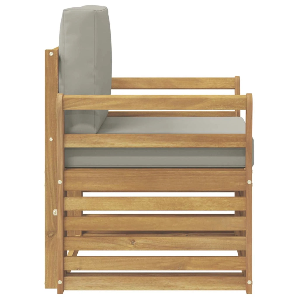 Set di divani da esterno-Sofa da giardino Poliestere Bianco 841939