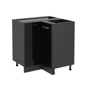 Vicco Mobile ad angolo cucina Nero lucido 75.6 cm senza piano di lavoro