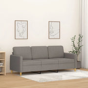 Divano a 3 Posti-Sofa 3 Posti Tortora 180 cm in Tessuto 185217