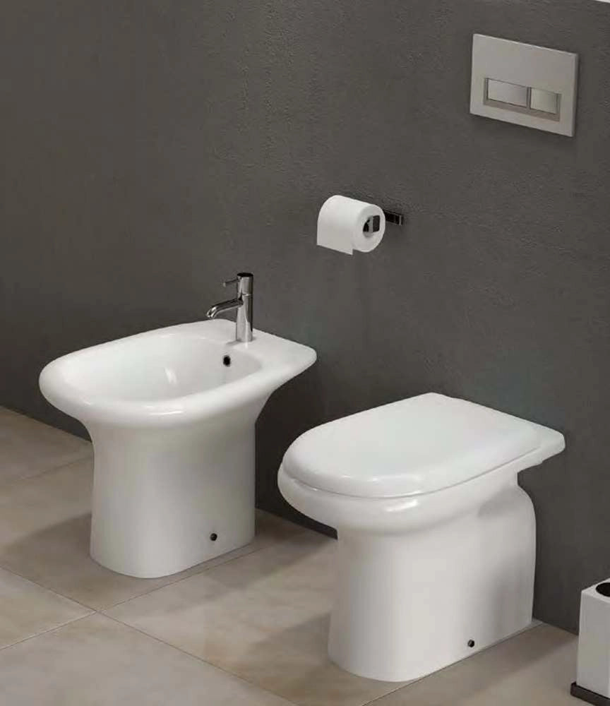 Bidet a Pavimento Rak Orient In Ceramica 56 x 37,5 x 39,5 cm