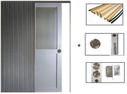 Porta scorrevole Athena Style Atelier En Enrobe Gris Clair Larghezza 73 + sistema senza maniglia