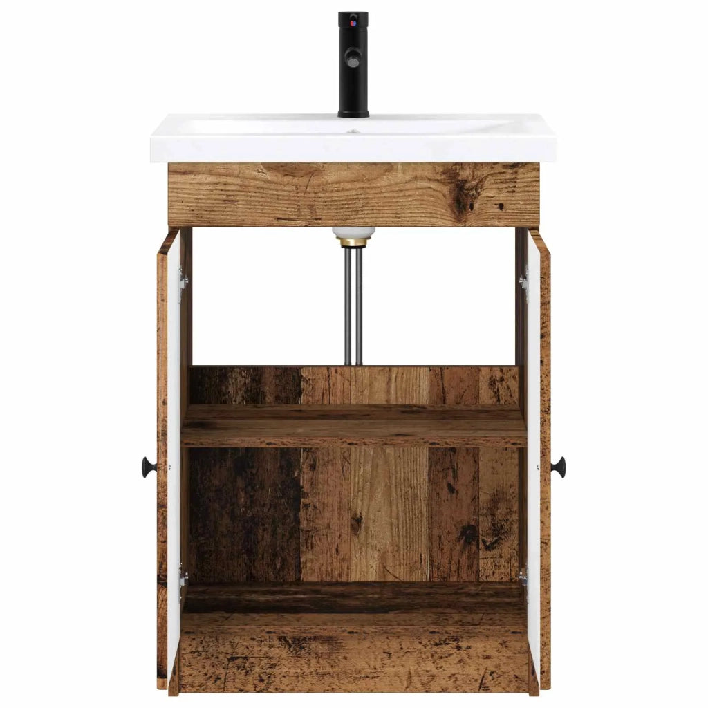 Set di mobili per il bagno Legno antico 56 x 37,5 x 81 cm 3404192