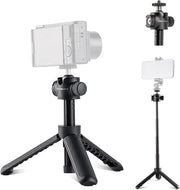 Verlengpaal per Stativo e Selfie Stick per Fotocamere senza Viso e Telefoni - Supporto Compattibile per Vlogging per Viaggi e Attività
