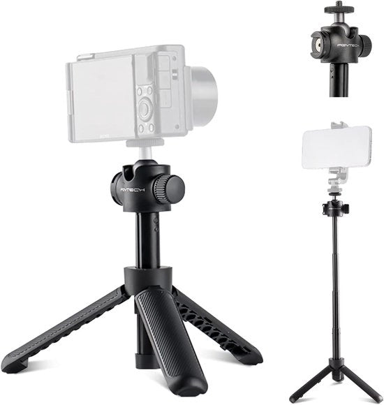 Verlengpaal per Stativo e Selfie Stick per Fotocamere senza Viso e Telefoni - Supporto Compattibile per Vlogging per Viaggi e Attività