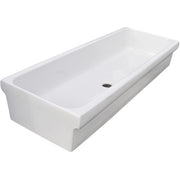 Lavabo a canale in ceramica 90x45x20 cm